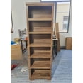 thumbnail image 1 of 6-Tier Tall Farmhouse Bookshelf - Adjustable Shelves, Anti-Tip Floor Standing Open Bookcase Storage for Home Office, Study, Living Room, Library - Specs: Six-Tier, Color: Caro-30, Size: W600, 1 of 8