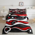 thumbnail image 2 of Erosebridal Geometric Stripes Comforter Sets,Abstract Artwork Comforters & Duvets,Ultra Soft Reversible Bedding Comforter Set,Teenager Bedroom Decor,2pcs, 2 of 8