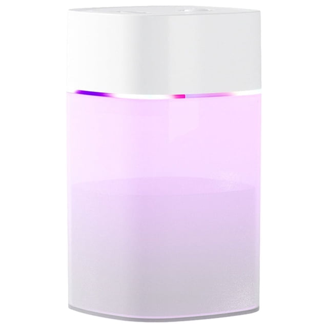 Fiogavroetic Portable Car Desk Humidifier, Cool Mist Humidifier, Home Bedroom Office Humidifier, Colorful Marquee Lamp And Colorful Light Night Function