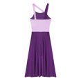thumbnail image 4 of Yeahdor Costume de Danse Lyrique pour Filles Enfants Moderne Contemporain Ballet Latin Sans Manches Robe en Chiffon Violet 8, 4 of 5