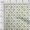 thumbnail image 1 of oneOone Polyester Lycra Fabric Diamond|Leaves & Rose Floral Decor Fabric Printed BTY 56 Inches Wide, 1 of 4