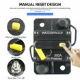 thumbnail image 3 of Car Circuit Breaker Fuse Reset 30-300 Amp 12V-48V DC Car Boat Auto Waterproof, 3 of 7