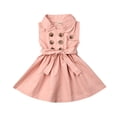 thumbnail image 1 of Robe Tutu Sans Manches à Volants pour Tout-Petite Fille, Robe de Princesse pour Fête, Vêtements, 1 of 4