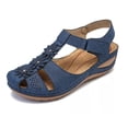 thumbnail image 2 of Kcodviy Chaussures Confortables à Semelle Ajourée Femmes Décontractées à Enfiler Dames Bout Rond Cheville Femmes Chaussures Décontractées Taille 11 1/2 Sandales Souples Femmes Filles Femmes Chaussures Sandales Décontractées Chaussures Décontractées pour Femmes, 2 of 9