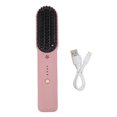 thumbnail image 2 of Cordless Hair Straightener Brush, Hair Straightening Comb Curling Iron Auto Constant Fast Heating 3 Temperature Settings with Rounded Teeth for Straight and Curly, 2 of 7