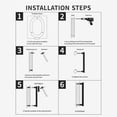 thumbnail image 2 of 142Mm Floating Exterior House Numbers Modern Number Signs On The Door Large, 2 of 5