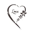 thumbnail image 1 of VogueV Heart-Shaped Acrylic Mirror Wall Sticker - Bedroom Vanity Decor C, 1 of 5