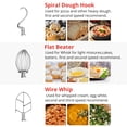 thumbnail image 4 of COZONY 10Qt Commercial Stand Mixer, 3 Adjustable Speeds, 600W Heavy Duty Electric Food Mixer with Timing Function, Stainless Steel Bowl, Security Shield, for Bakeries and Pizzerias, 4 of 9