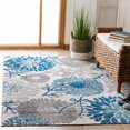 thumbnail image 4 of SAFAVIEH Cabana Garnet Floral Outdoor Area Rug, 4 of 5