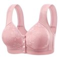 thumbnail image 1 of VEKDONE Woman's Lace Fashion Thin Style Ventilate Front Buckle Bra Without Steel Rim Red 44/100BC, 1 of 5