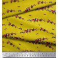 thumbnail image 2 of Soimoi Satin Silk Fabric Colorful Bird Printed Craft Fabric by the Yard 42 Inch Wide, 2 of 3