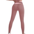 thumbnail image 4 of Popular Picks,High-Waisted Yoga Pants, Compression Drying, Seamless Design, Women's Fit, Workout, Running, Quick-Dry, Stretchy Material Trendsetting Style|Polyester,Red,Sopatenor, 4 of 7