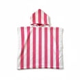 thumbnail image 1 of Mainstays Reversible Hooded Towel, Pink Stripe, 1 Piece, 24" x 48", 1 of 5