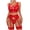 Red, variant on Tnhcen Lace Lingerie for Women Hollow Bow Sexy Lace Bra Panties Garter Three-Piece Erotic Lingerie Set Lingerie Sets Underwear