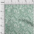 thumbnail image 2 of oneOone Cotton Cambric Green Fabric Block Craft Projects Decor Fabric Printed By The Yard 42 Inch Wide, 2 of 5