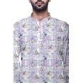 thumbnail image 3 of Atasi Kurta Traditionnel en Coton Imprimé à Col Mandarin pour Hommes Chemise Décontractée, 3 of 5