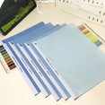thumbnail image 2 of WHEANG 5Pack A4 Clear Front Report Covers Plastic Presentation Folders Resume Portfolio Folder Paper Swivel Sliding Bar File Folder for Presentation Document and School Use One Size Multi-Color, 2 of 4