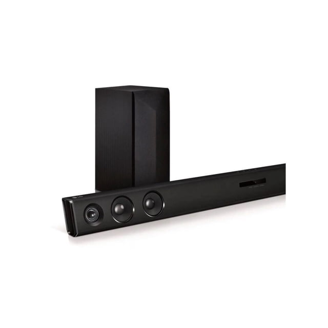 Refurbished LG SQC2 2.1 Channel 300W Sound Bar With Bluetooth Streaming, Black