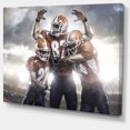thumbnail image 2 of American Footballer in Action - Sport Canvas Art Print, 2 of 3