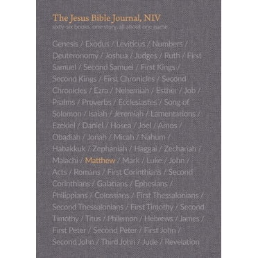 NIV, The Jesus Bible Journal: Matthew