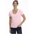 thumbnail image 1 of T-Shirts à Col en V pour Femmes (S, Dame Rose), 1 of 2