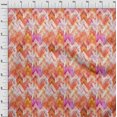 thumbnail image 4 of oneOone Velvet Orange Fabric Swirl & Mandala Craft Projects Decor Fabric Printed By The Yard 58 Inch Wide, 4 of 4