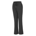 thumbnail image 4 of Timegard Cotton Linen Pants for Women Elastic Waisted Drawstring Straight Leg Lounge Pants with Pockets, 4 of 7