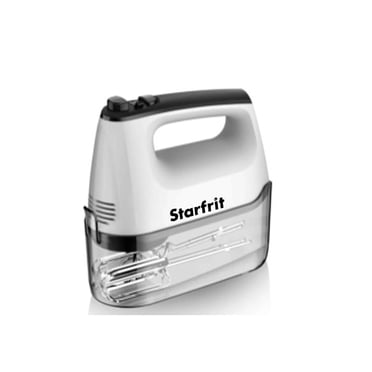Starfrit Electric Hand Mixer with Storage Case, White