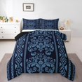 thumbnail image 2 of Erosebridal Aztec Damask Comforter Sets Full Size, Retro Floral Comforters & Duvets, Bohomian Theme Decor, Reversible, 2 of 7