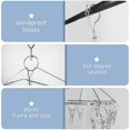 thumbnail image 3 of DUOFIRE Stainless Steel Clothes Drying Rack, Square Laundry Drying Rack, Laundry Racks for Drying Clothes, Clothing Drying Rack for Towels, Underwear, Socks (30 Clips 1 Pack), 3 of 7