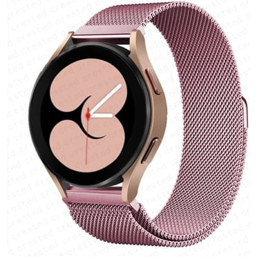 ALMNVO Magnetic Loop Bands for Samsung Galaxy Watch 5 40mm 44mm / Watch 5 pro 45mm/ Galaxy Watch 4 40mm 44mm/Watch 4 Classic 46mm 42mm/Active 2/Watch 3 41mm, 20mm Stainless Steel Mesh Strap Womens Men