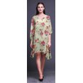 thumbnail image 2 of Bimba Caftan Court Aquarelle Robe Midi Plage Maillot de Bain par-Dessus WomensKaftan-S-L, 2 of 5