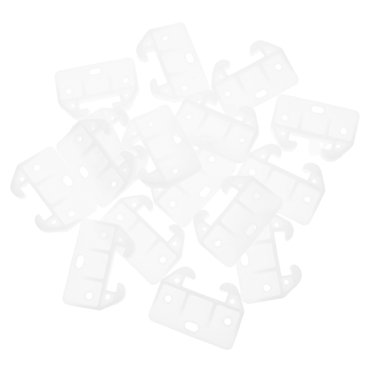 KAKOWELY wardrobe drawer slides 16pcs Drawer Guides Center Mount Plastic Drawer Track Guides Replacement for Dresser Furniture Cabinet Closet Drawer Supplies