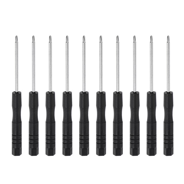Unique Bargains Mini Phillips Screwdriver, 1.5mm Cross Head for Watch Eyeglasses Metal Buckle Electronics Repair, 10 Pack