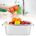 thumbnail image 3 of CUITING Plats pour Laver, Plateaux de Buffet Alimentaires en Acier Inoxydable, Plats Carrés, Contenant Alimentaire, 3 of 7
