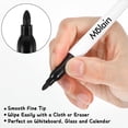 thumbnail image 3 of 100 Pack Fine Tip Dry Erase Marker - Black Dry Erase Markers Bulk Whiteboard Markers for School, Office, Home, Works on Whiteboard, Glass & Non-Porous Surfaces, 3 of 6
