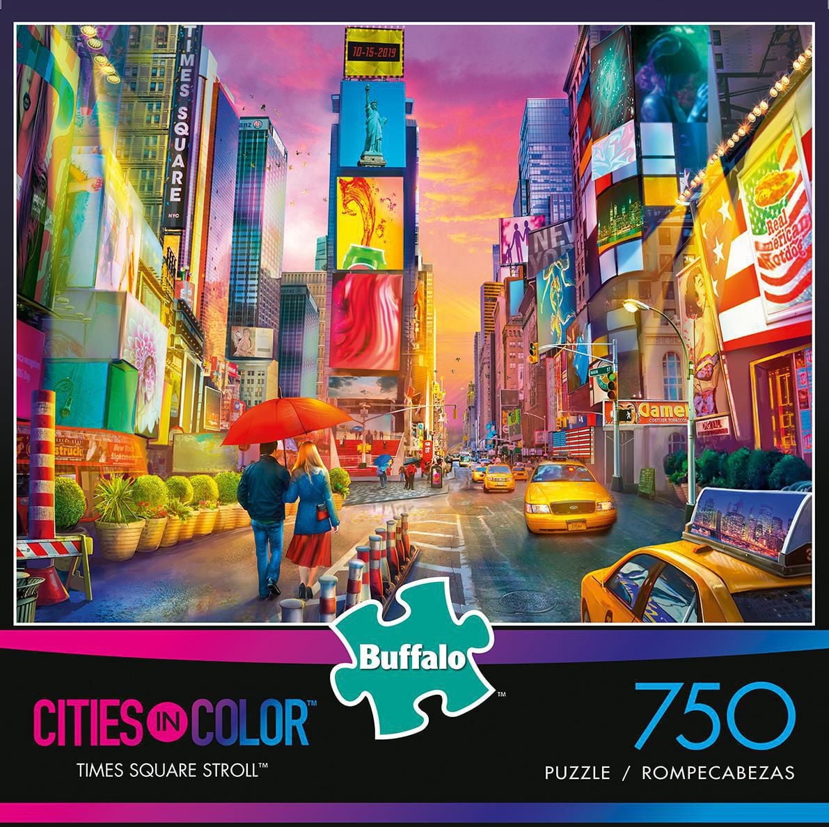 Buffalo Games Le puzzle Cities in Colour Times Square Stroll en 750 pièces