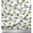 thumbnail image 1 of Soimoi Rayon Fabric Flycathcer Bird Fabric Prints By Yard 42 Inch Wide, 1 of 5