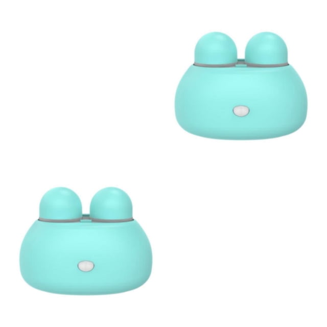 maskred Cute Contact Lens Container Battery AAA Lens Washer Blue 85x60x65mm 2Set