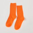 thumbnail image 2 of Chaussettes d'Automne Unies pour Femmes Chaussettes Décontractées en Coton Chaussettes Chaudes, 2 of 3