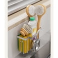 thumbnail image 4 of Fwttom Sponge for Kitchen Sink Movable Kitchen Sink Caddy with Shape Hook Stainless Steel Hanging Sponge Caddy for Sponge Brush Sink Stopper Organizer, 4 of 6