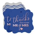 thumbnail image 3 of Inkdotpot Real Rose Gold Foil Bracket Shape Paper Hang Tags Thanks From The New Wedding Favor Tags Pack Of 100, 3 of 7