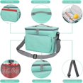thumbnail image 4 of YOPTOP Grand Sac à Lunch Isolé 10 L Réutilisable Étanche Boîte à Lunch pour Adultes Hommes Femmes Sac à Lunch, Vert, 4 of 6