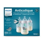 Philips Avent Anti-colic Baby Bottle with AirFree Vent with Seal Design, 3x9oz Bottles, SCY703/76