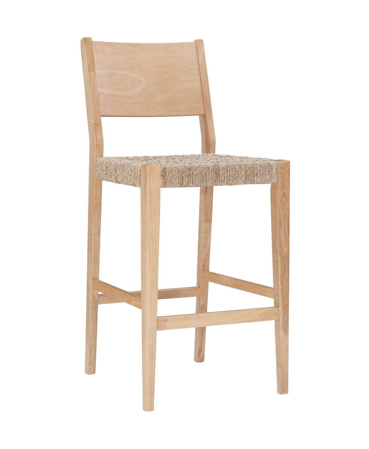 Tabouret de bar Parisi, Naturel (Lot de 2)