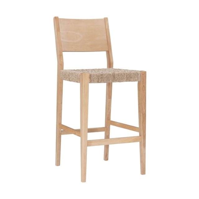 Tabouret de bar Parisi, Naturel (Lot de 2)