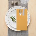 thumbnail image 4 of 100 Pcs Disposable Linen Feel Napkins with Built-in Flatware Pockets, Paper Dinner Napkins for Knife and Forks Light Pink, 4 of 6