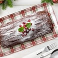 thumbnail image 2 of Holiday Time Cranberry Spice Collection Red Plaid Serving Platter, 13.8" x 7.6", Multi-color, Stoneware, 1 Count, 2 of 7