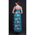 thumbnail image 4 of Bimba Robe Longue Maxi d'Été à Imprimé Floral pour Femme, Col en V, Tenue de Villégiature de Vacances - X-Grand, 4 of 6
