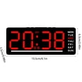 thumbnail image 3 of Alarm Clock under $5! CQCYD Digital Alarm Clock, Multi-Functional LED Clock with Date Temperature, Battery or Electric Powered, Bedside Desk Clock, 3 of 6